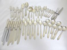 Collection of misc. American sterling silver comprising two tablespoons, eight soup spoons, eight
