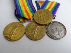 Three Victory Medals to E G M Arthur, V H Dearden VAD, G Smithers BRC & St J J and A Great War Medal