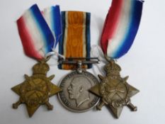 A Great War Medal and 1914/15 Star to Dvr L Felander CAHTC together with a 1914/15 Star to Dvr R