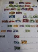 Box of Scandinavian and Russian stamps, the stamps in stock books, albums and packets: many