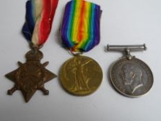 A Great War Trio incl Great War, Victory and 1914 / 18 Star to Pte 66042 W Morris RAMC.