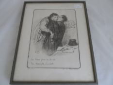 Honore Daumier - French, three signed lithographs, Les avocats et les plaideurs, Gypes et