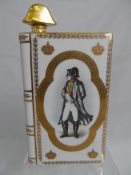Limited Edition Porcelain decanter de France Camus Napoleon Cognac in the form of a book with the