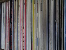 A large collection of L P records incl.  popular, jazz and classical music, Beatles, Miles Davis,