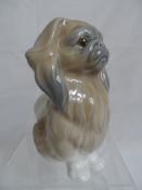 Lladro Figure of a Pekinese dog, 15 cms