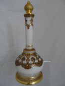 Russian limited edition glass decanter, Pafabahce Za lan no 1626 / 2000 the decanter being white