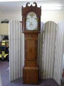 William Green, Tenbury an antique mahogany and oak long case clock, having minute and date dials