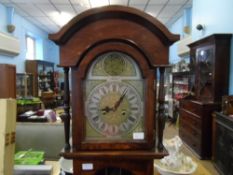 Tempus Fugit Lincoln 31 day long case clock, the clock face with Roman numerals.