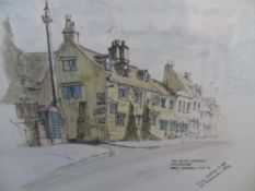 Terry Mitchell RIBA, six signed and numbered prints of Winchcombe, all framed and glazed. 28 x 20