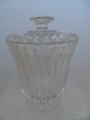 A Burleigh Cut Glass Lidded Vase