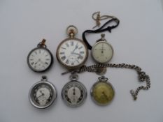 A Collection of misc. Pocket Watches including 925 hallmarked, two Ingersoll Triumph and a silver