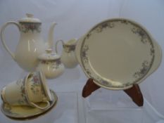 Royal Doulton The Romance Collection `Juliet` part dinner service, comprising eight tea cups,