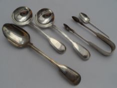 Collection of miscellaneous silver, to include a pair of William IV London hallmark sauce ladles