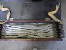 A World War One Military Camp Bed with the original mattress.