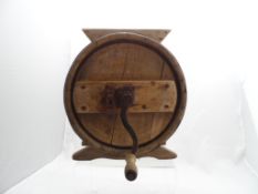 Antique Wooden Pine Butter Churner.