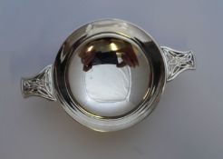 Irish Quaiche The solid silver Dublin hallmark miniature quaich with makers mark T.W. dated 2002,