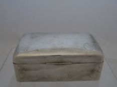 A solid silver double cigarette box, the Chester hallmark cigarette box dated 1911, m.m CC inscribed