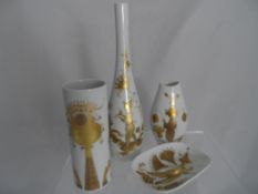 Collection of misc. Rosenthal porcelain incl. Quatre Couleurs Bjorn Wimblad Studio Linie Vase,