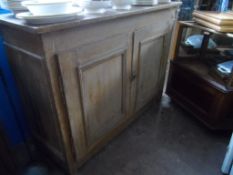 Vintage Pine French Sideboard, with cupboards on either side, approx. 135 x 50 x 103 cms.