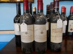 Seven Bottles of Bordeaux including Chateau Camail 2001, Chateau Gazin Rocquencourt 2000 and Chateau