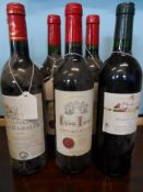 Miscellaneous bottles of Bordeaux including three bottles of Chateau Luxeuil Cotes-de-Castillon