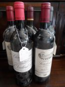 Five bottles of Medoc including Chateau Cissac 2001, Chateau Beaumont Haut-Medoc 1997, two bottles