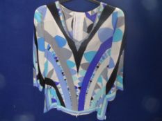 Three Vintage Blouses by Italian designer Emilio Pucci one silk blouse and two cotton