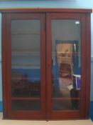 Edwardian Mahogany Cabinet, the cabinet being glass fronted, approx. 100 x 25 x 122 cms.together
