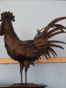 An Ornamental Metal Cockerel, approx. 50 cms. tall