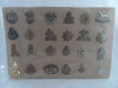 Collection of Army Cap Badges primarily English Army, RUR Berkshire, East Surrey, Essex, Cheshire,