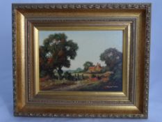 Vincent Selby two original oils on board depicting pastoral scenes signed bottom right, approx. 20 x