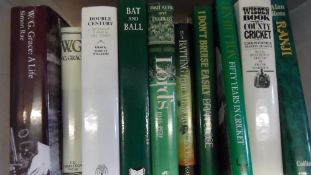 A COLLECTION OF MISCELLANEOUS BOOKS RELATING TO CRICKET AND CRICKETERS INCLUDING `DOUBLE CENTURY 200