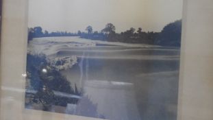 AN ORIGINAL BLACK AND WHITE PHOTOGRAPH DEPICTING THE `SEVERN BORE` AT LOWER PARTING GLOUCESTER,