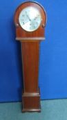 A MAHOGANY CASED GRANDMOTHER CLOCK BY PLEASANCE & HARPER, BRISTOL, THE CASE HAVING BEADED