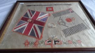 A REGIMENTAL SILK TO THE 2ND BATTALION GLOUCESTERSHIRE REGIMENT, 61 st. FOOT. LAST BATTLE HONOUR