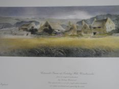 Three Limited Edition Audrey Hammond Prints depicting Castle Street Winchcombe 329 / 500, Sudeley