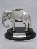 Regimental Table Cigar Cutter. The cigar cutter of Indian elephant form, with the howdah