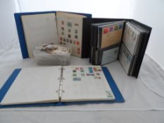 A Crate of Stamps and Covers, the crate containing loose stamps and stamps in albums and stock