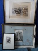 Robert Anderson Etching Framed and glazed etching signed in pencil by Robert Anderson entitled `