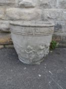 Two Wooden Garden Planters, both planters being six sided and measuring approx. 56 and 36 cms