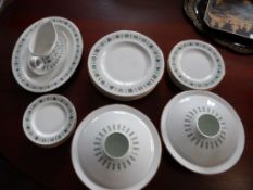 A Part Royal Doulton Tapestry Dinner Service. The service comprising one meat plate, one gravy
