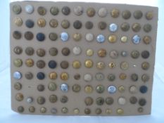 A Collection of Military Buttons. The collection comprising one hundred and thirty two buttons incl.