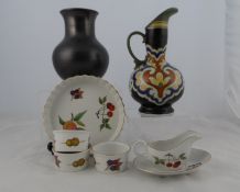 A Collection of Porcelain incl. Royal Worcester Evesham Ware comprising six ramekins, pie dish,