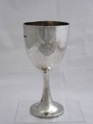 Solid silver Regimental Challenge Cup. The cup inscribed ‘Presented by General Charles Egerton GCB