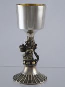 Solid silver Limited Edition Commemorative Chalice. A solid silver limited edition chalice by Aurum,