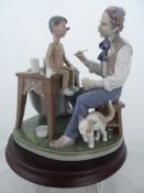 A Lladro Retired Figure " The Puppet Painter " Nr 05396.
