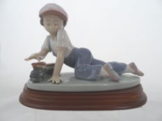 A Lladro Figure " All Aboard ". A collector`s Piece, No. 07619.