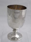 Solid silver Regimental Presentation Sports Goblet. The goblet inscribed with ‘1st Battalion