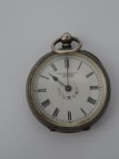 A Silver Continental Pocket Watch. The watch being by Ford Galloway & Co. Birmingham having a