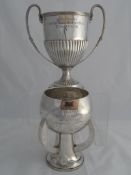 Solid silver Regimental Trophy. The Arts and Crafts style trophy inscribed ‘Malaya Command Rifle